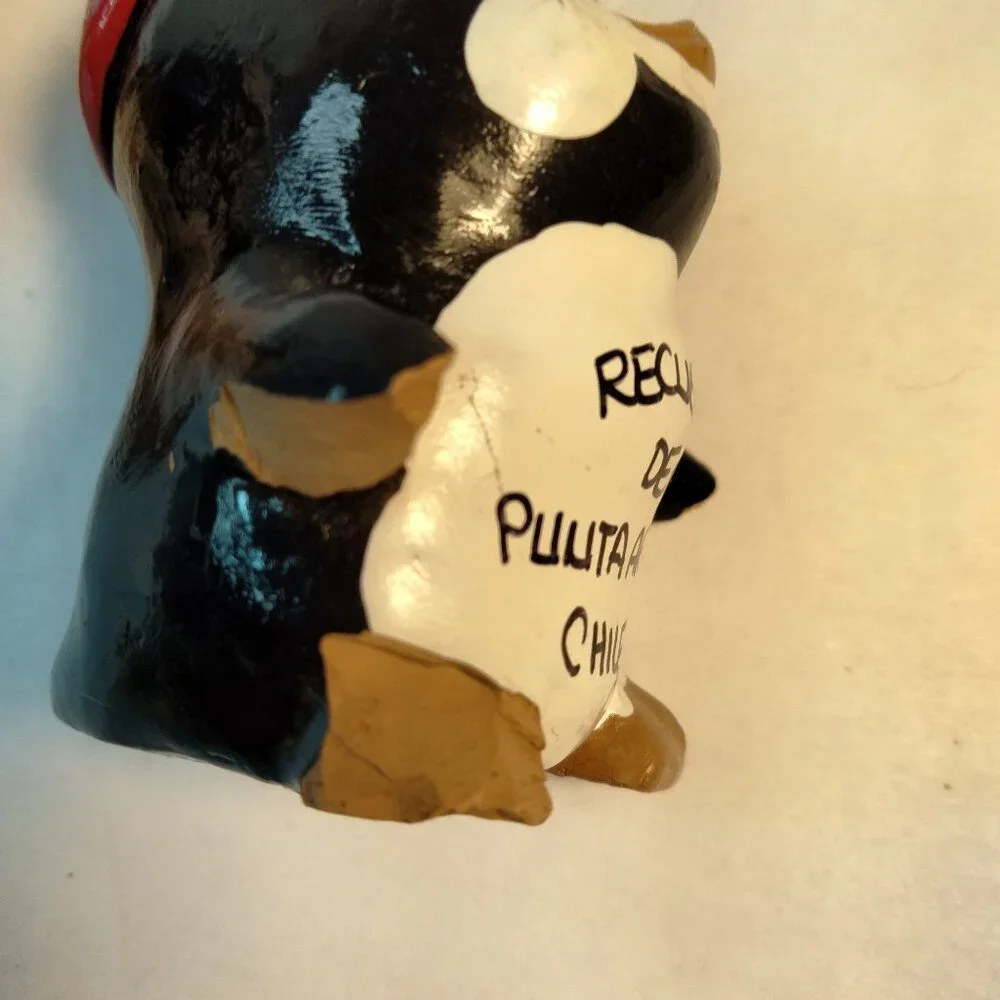 Penguin Figurines Punta Arenas Chile Souvenir VTG Shabby Distressed Lot 2